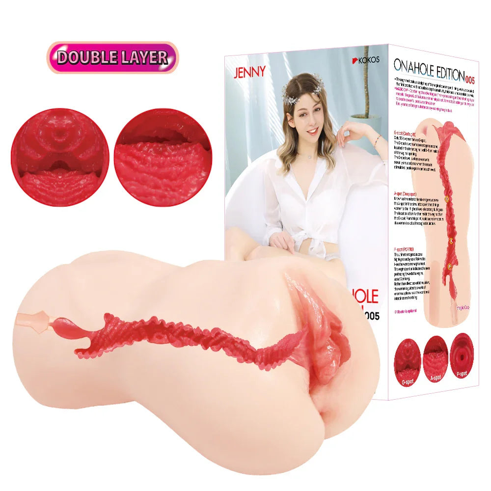 Kokos Vanilla Onahole 004 - Dual Layer Vagina Stroker - Take A Peek