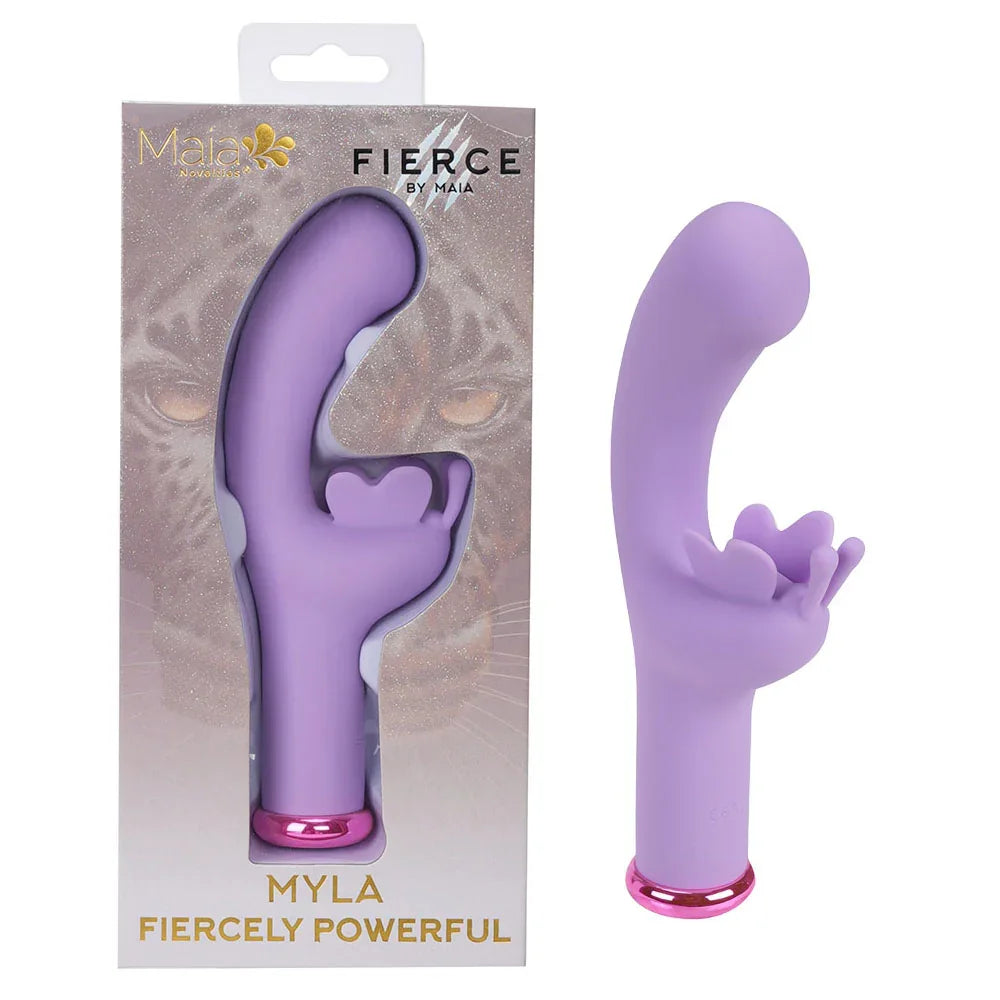 Maia MYLA - Lavender - Lavender 15.9 cm USB Rechargeable Butterfly Vibrator - Take A Peek