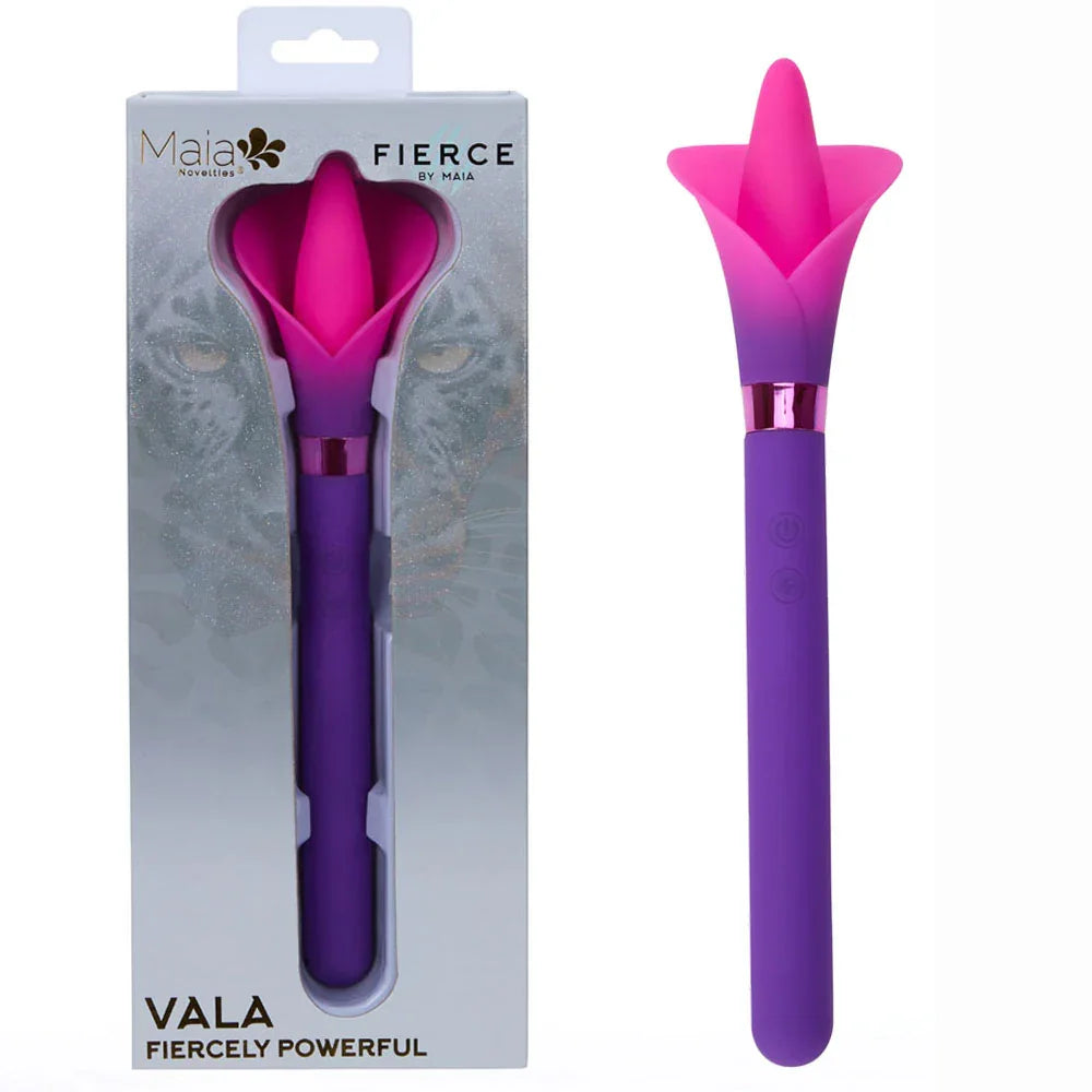 Maia VALA - - /Pink 22.2 cm USB Rechargeable Flower Vibrator - Take A Peek