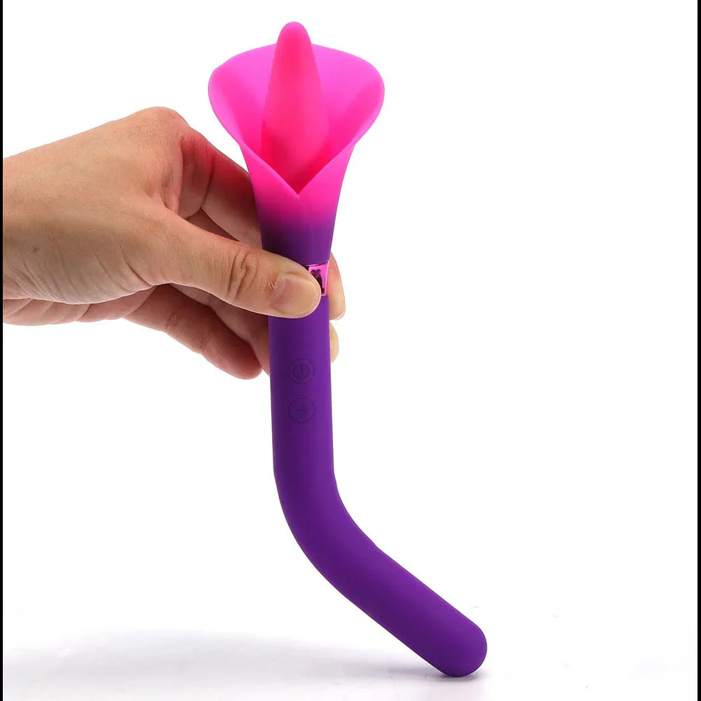 Maia VALA - - /Pink 22.2 cm USB Rechargeable Flower Vibrator - Take A Peek