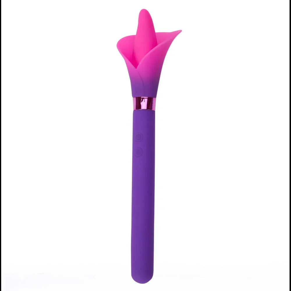 Maia VALA - - /Pink 22.2 cm USB Rechargeable Flower Vibrator - Take A Peek