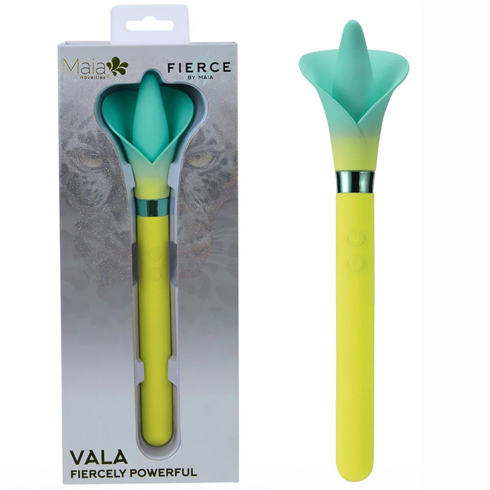 Maia VALA - - /Green 22.2 cm USB Rechargeable Flower Vibrator - Take A Peek