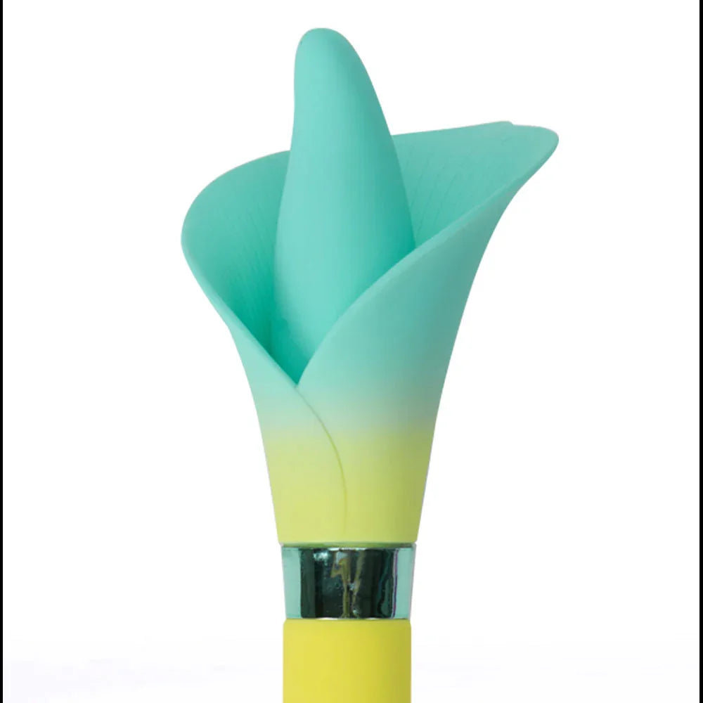 Maia VALA - - /Green 22.2 cm USB Rechargeable Flower Vibrator - Take A Peek