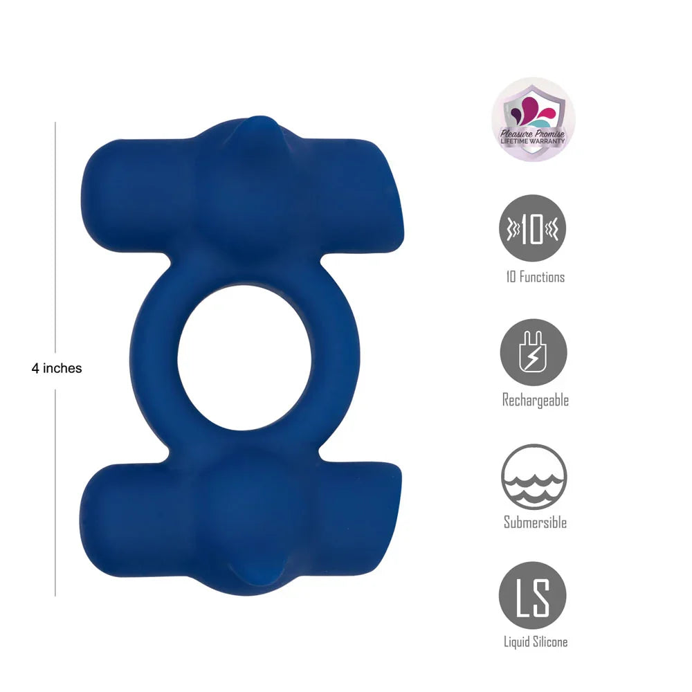 Maia RONAN - - USB Rechargeable Dual Vibrating Cock Ring - Take A Peek