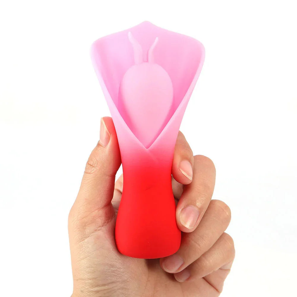 Maia MINA - - /Pink USB Rechargeable Fluttering Flower Stimulator - Take A Peek
