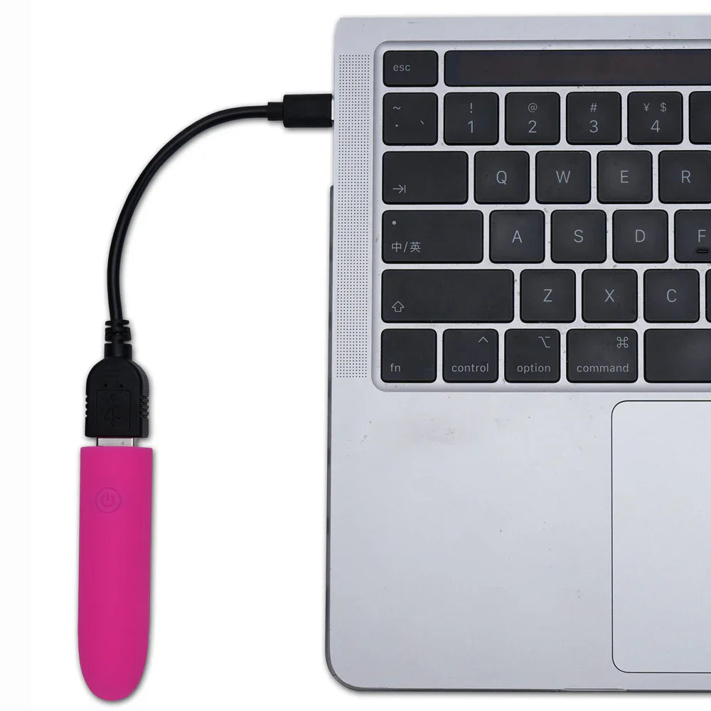 Maia VIBEDRIVE - Pink - Pink 10 cm USB Rechargeable Bullet with 16 GB Storage