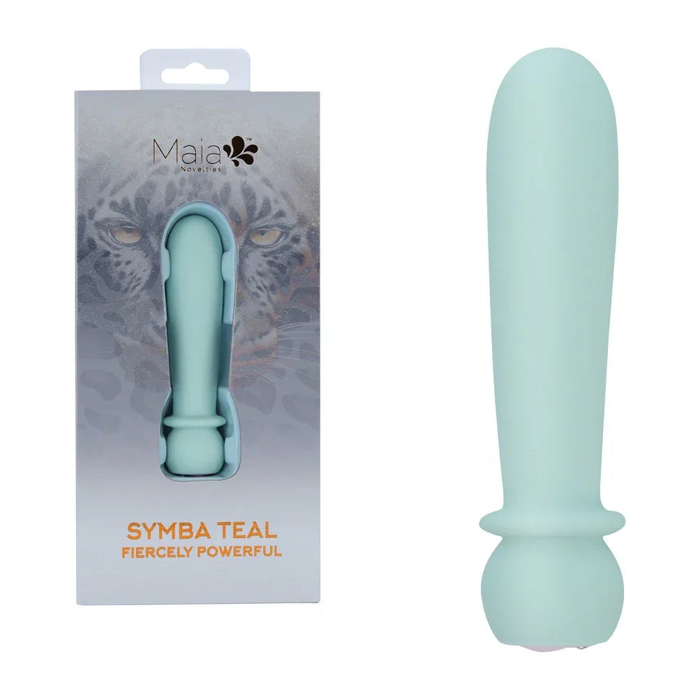 Maia SYMBA - Teal - Teal 10.8 cm USB Rechargeable Powerful Bullet - Take A Peek