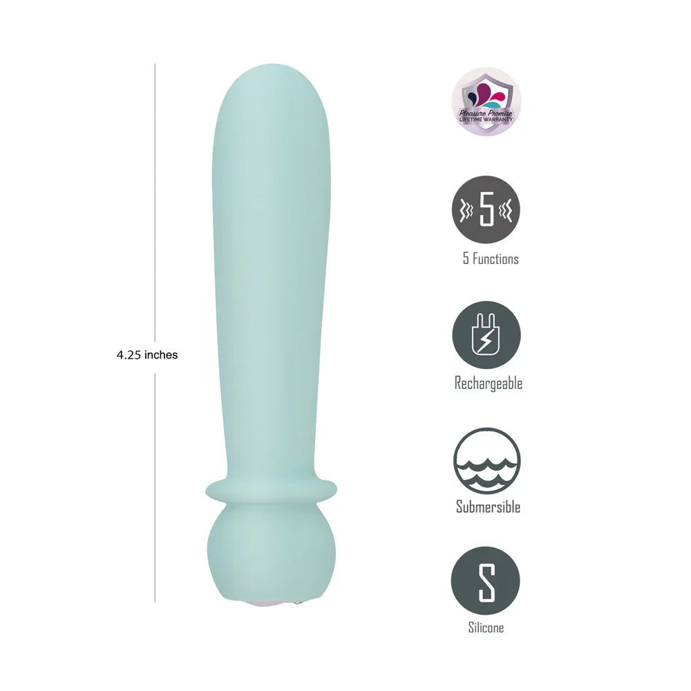 Maia SYMBA - Teal - Teal 10.8 cm USB Rechargeable Powerful Bullet - Take A Peek