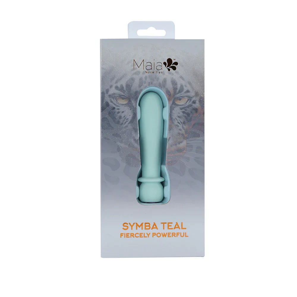 Maia SYMBA - Teal - Teal 10.8 cm USB Rechargeable Powerful Bullet - Take A Peek