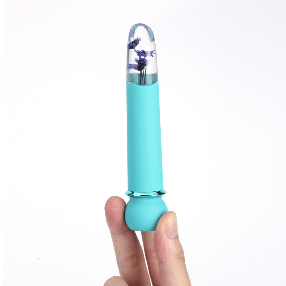 Maia FLORA - Teal - Teal 12.7 cm USB Rechargeable Powerful Bullet - Take A Peek
