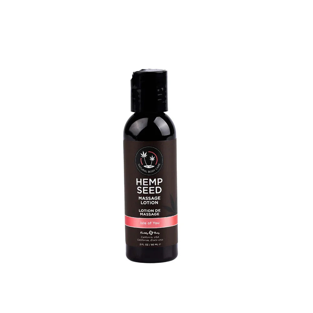 Hemp Seed Massage & Body Oil - Coconut Water, Citrus & Vanilla (Isle Of You) Scented - 59 ml Bottle - Take A Peek