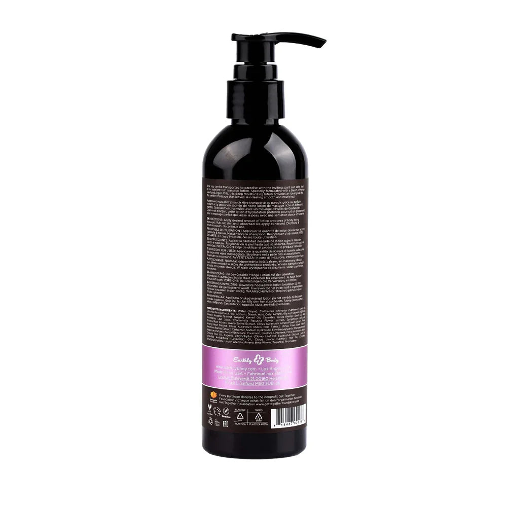 Hemp Seed Massage Lotion - Lavender Scented - 237 ml Bottle - Take A Peek