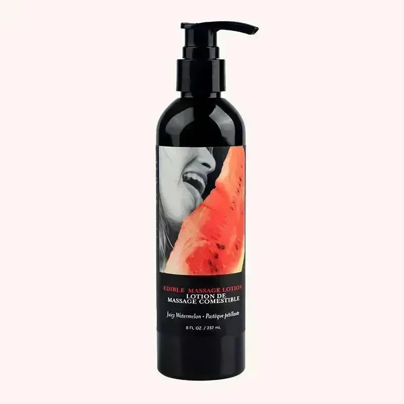 Edible Massage Lotion - Watermelon - Watermelon Flavoured Massage Lotion - 237 ml - Take A Peek