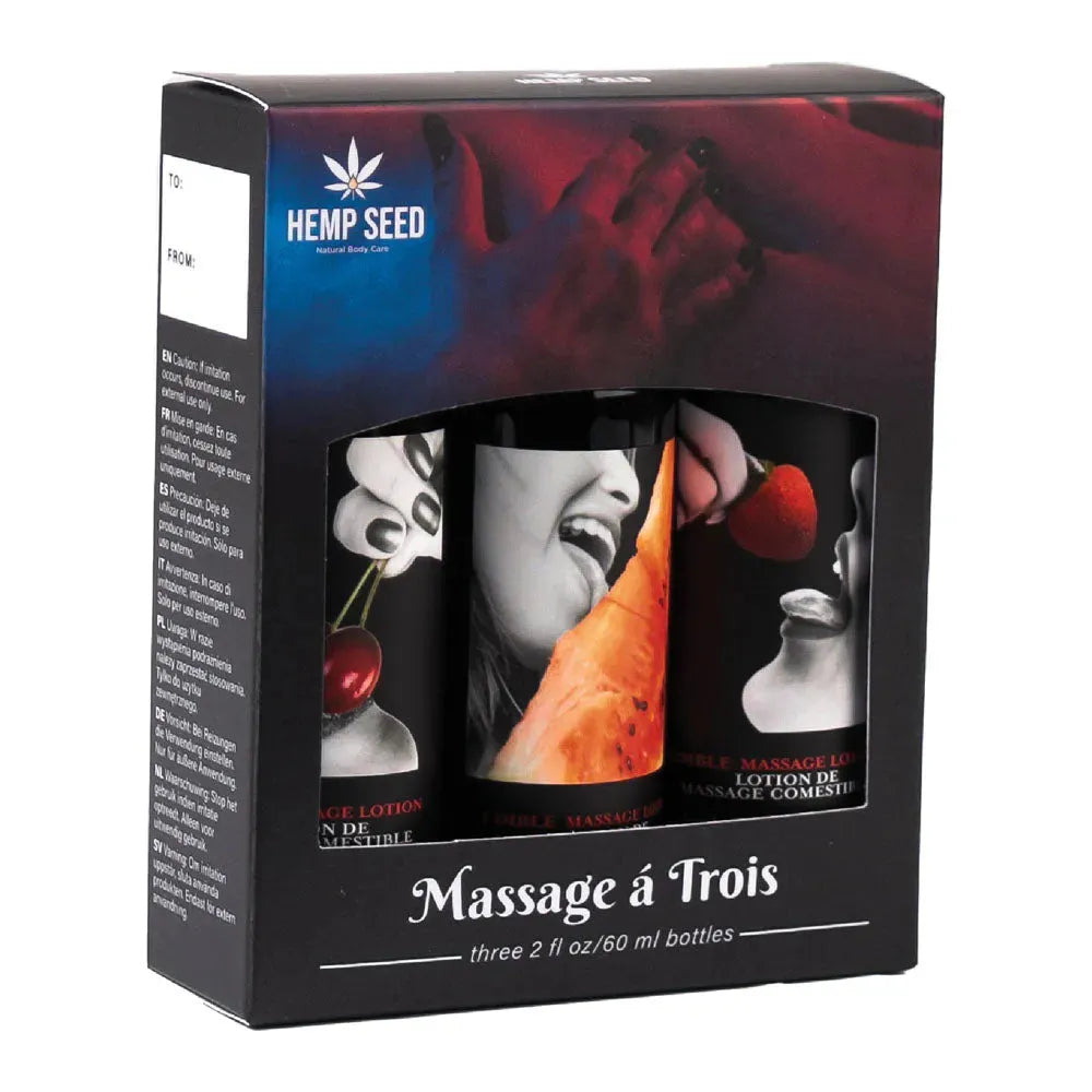 Hemp Seed Edible Massage A Trois - Take A Peek