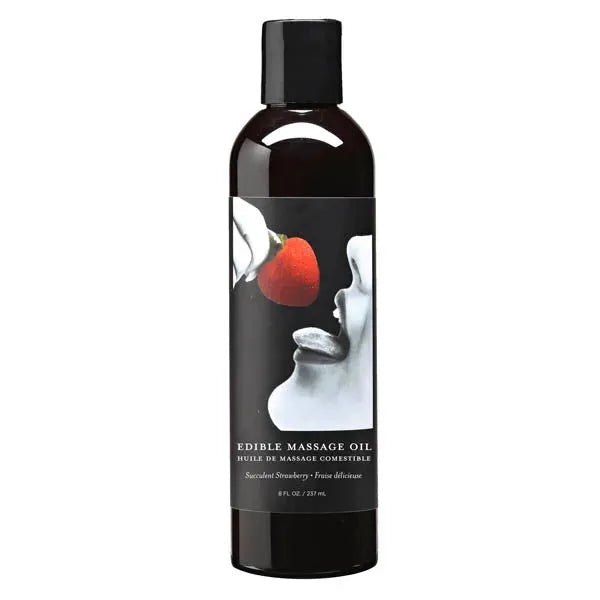 Edible Massage Oil Strawberry Flavoured 236ml - Take A Peek