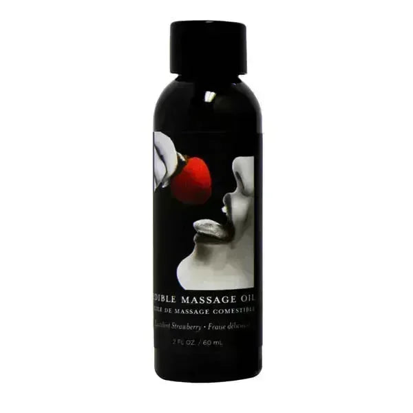 Edible Massage Oil - Succulent Strawberry Flavoured 236ml - Take A Peek