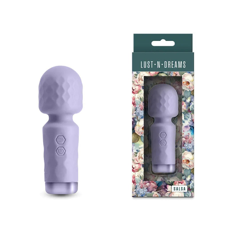 Lust-n-Dreams - Salsa - Lavender - Lavender 11.5 cm USB Rechargeable Mini Massage Wand - Take A Peek