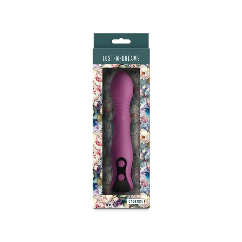 Lust-n-Dreams - Cadence - Blush - 18.2 cm USB Rechargeable Thrusting & Sliding Vibrator - Take A Peek