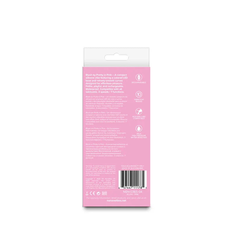 Pretty in Pink Blush - Pink - Pink 13 cm USB Rechargeable Vibrator