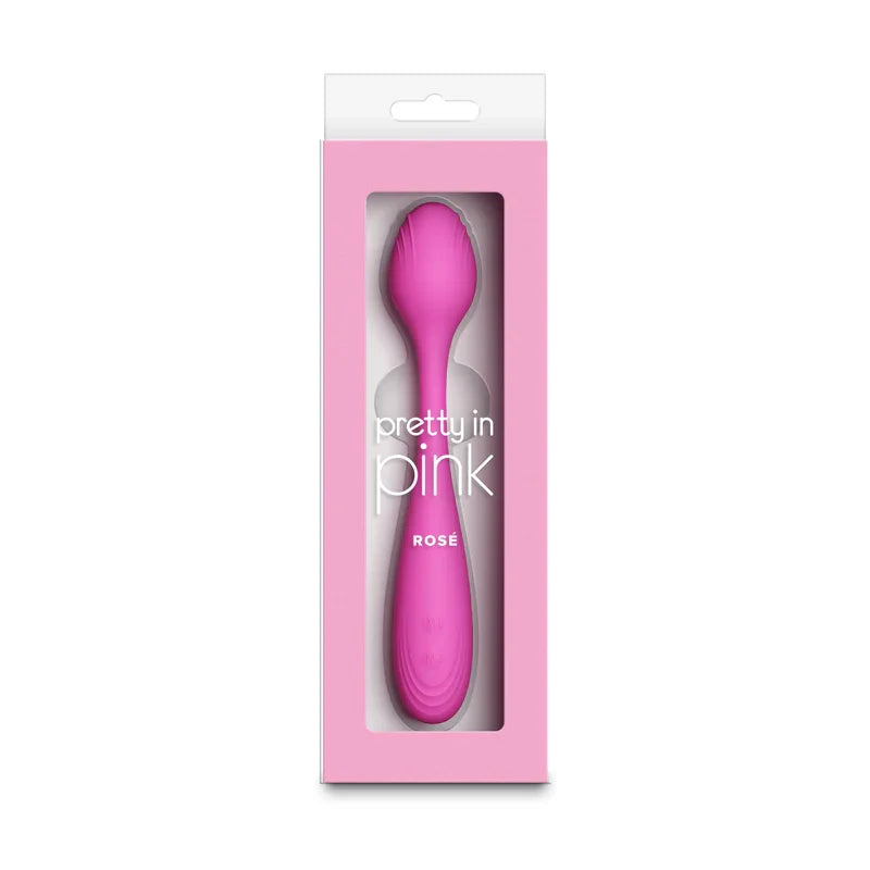 Pretty in Pink Rose - Pink - Pink 19.4 cm USB Rechargeable Vibrator