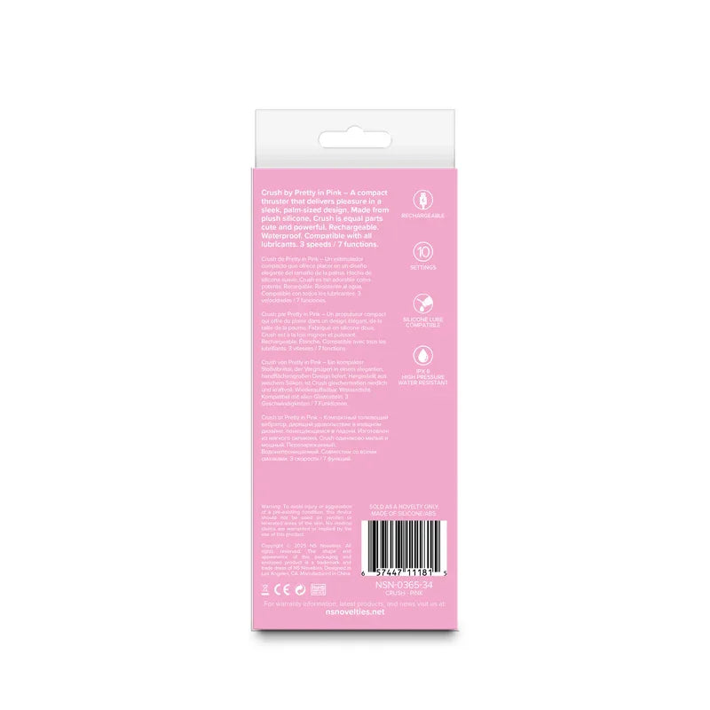 Pretty in Pink Crush - Pink - Pink 14.3 cm USB Rechargeable Vibrator