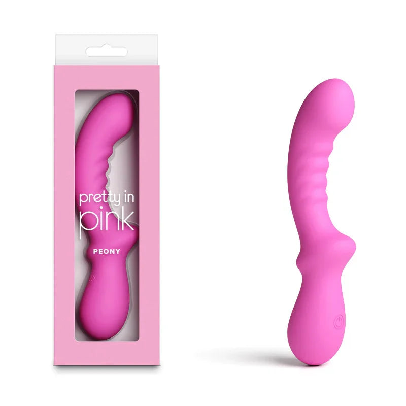 Pretty in Peony - - 19.8 cm USB Rechargeable Vibrator - Take A Peek