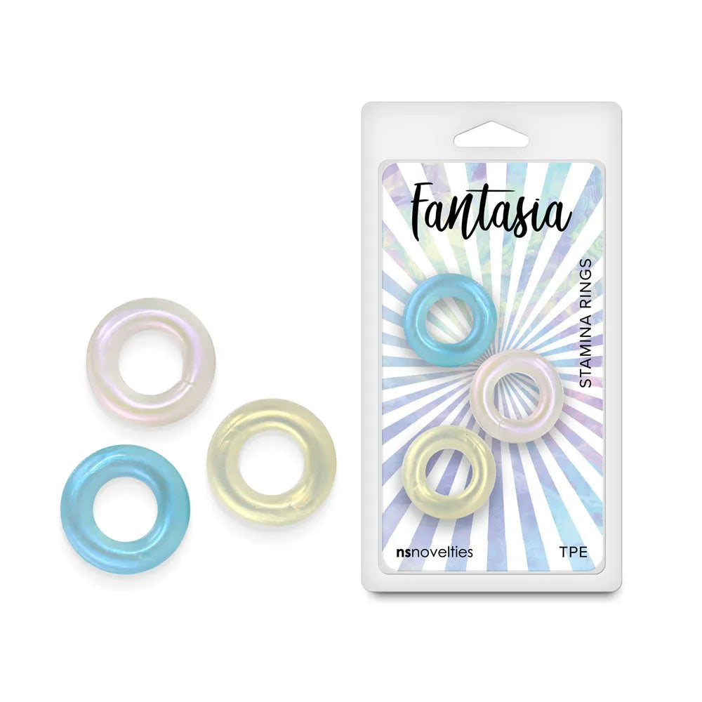 Fantasia - Stamina Rings - Multicolour - Cock Rings - Set of 3 - Take A Peek
