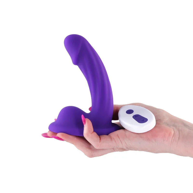 Colours Curve - Vibrating 5'' Dildo - - 12.6 cm USB Rechargeable Vibrating Dildo with Wireless Remote - Take A Peek