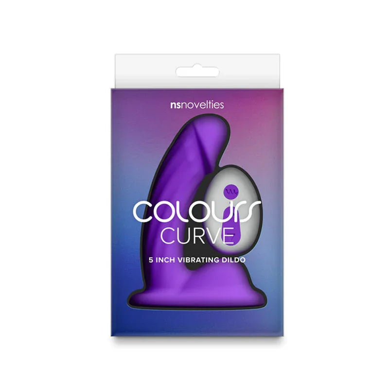 Colours Curve - Vibrating 5'' Dildo - - 12.6 cm USB Rechargeable Vibrating Dildo with Wireless Remote - Take A Peek