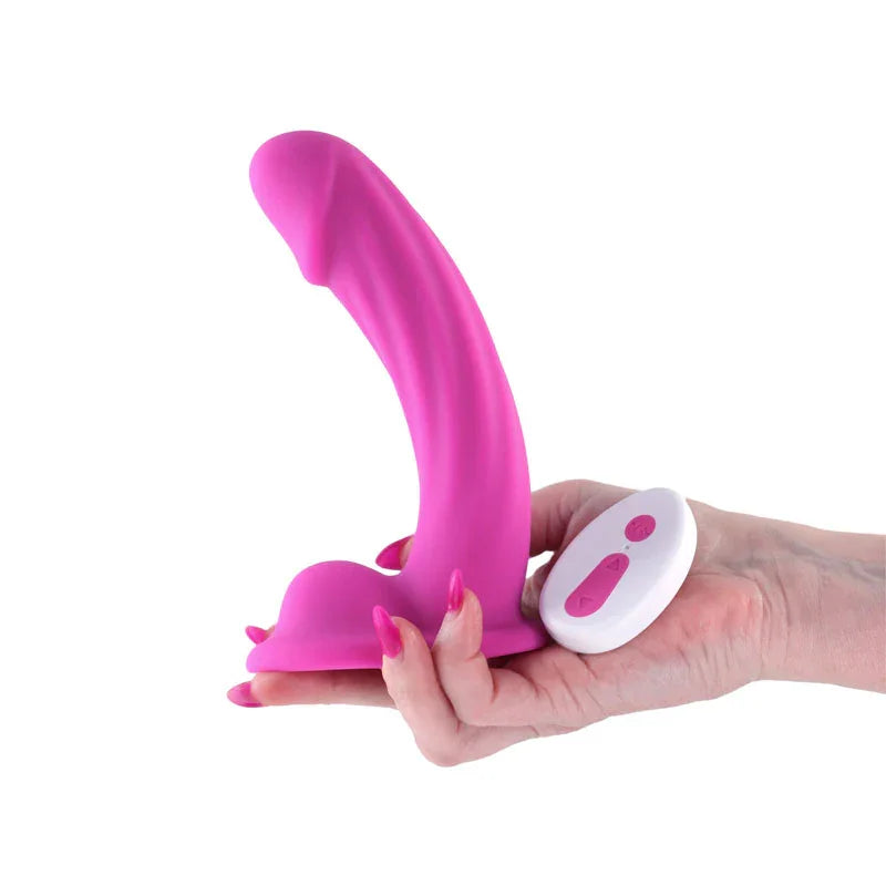 Colours Curve - Vibrating 6'' Dildo - - 16.4 cm USB Rechargeable Vibrating Dildo with Wireless Remote - Take A Peek