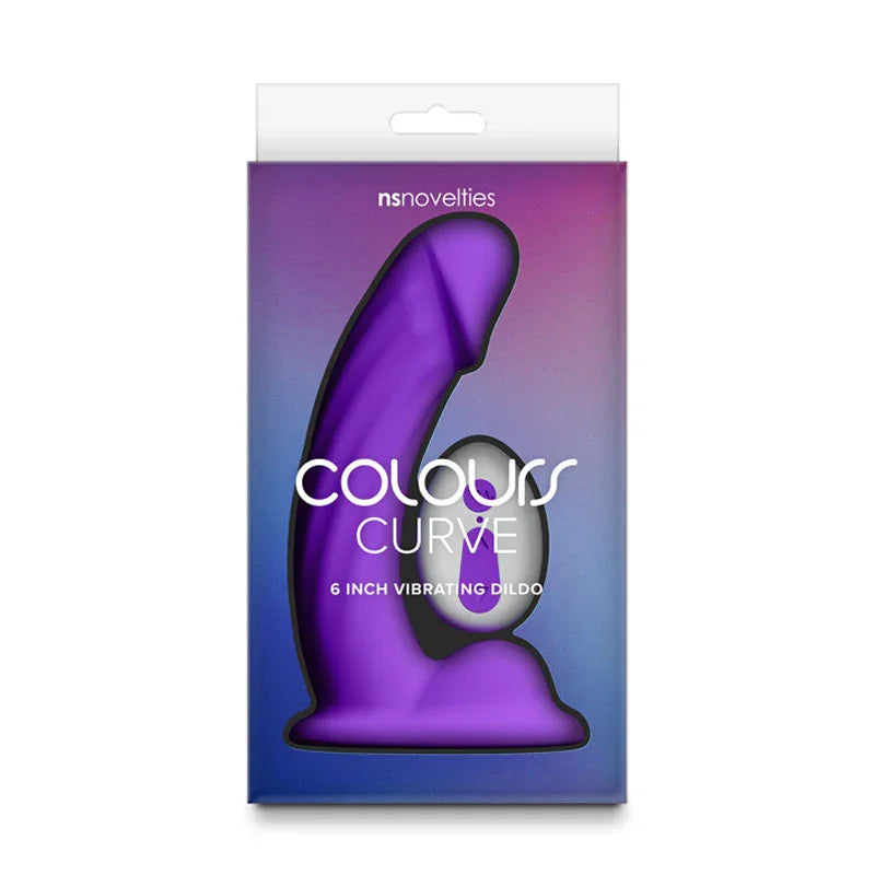 Colours Curve - Vibrating 6'' Dildo - - 16.4 cm USB Rechargeable Vibrating Dildo with Wireless Remote - Take A Peek