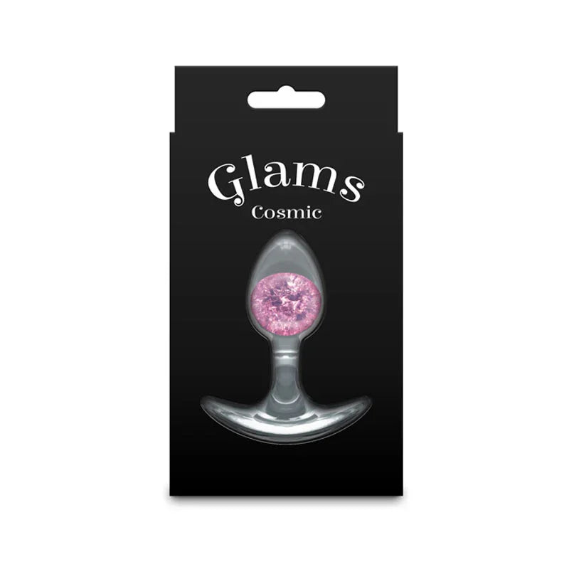 Glams Cosmic - Small - - Clear/ 8.1 cm Small Butt Plug - Take A Peek