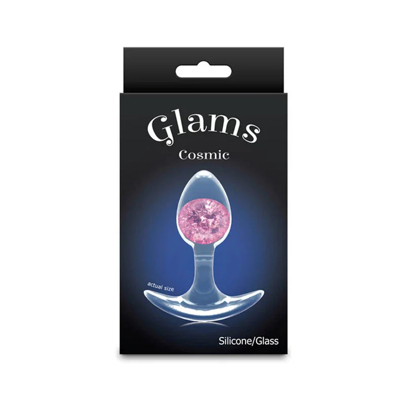 Glams Cosmic - Small - - Clear/ 8.1 cm Small Butt Plug - Take A Peek