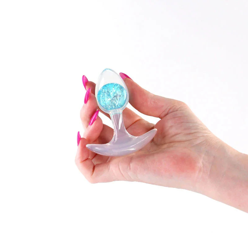 Glams Cosmic - Small - - Clear/ 8.1 cm Small Butt Plug - Take A Peek