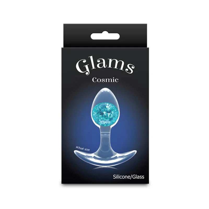 Glams Cosmic - Small - - Clear/ 8.1 cm Small Butt Plug - Take A Peek
