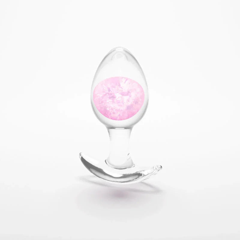 Glams Cosmic - Medium - - Clear/ 9.5 cm Small Butt Plug - Take A Peek
