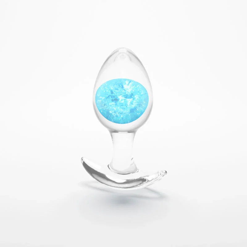 Glams Cosmic - Medium - - Clear/ 9.5 cm Small Butt Plug - Take A Peek