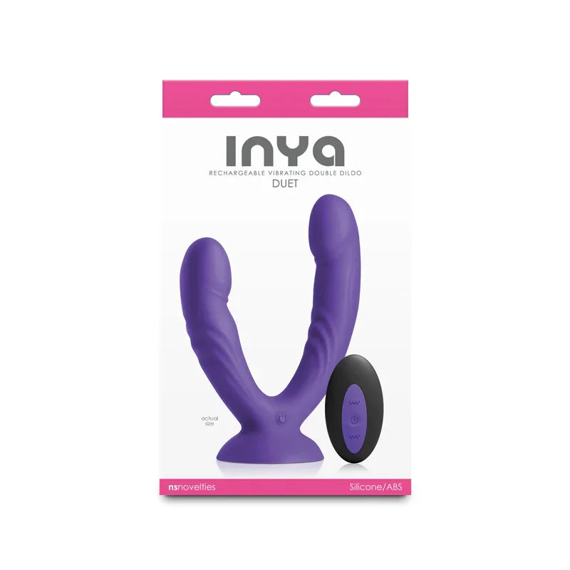 INYA Duet - - USB Rechargeable Vibrating Double Dildo with Wireless Remote - Take A Peek