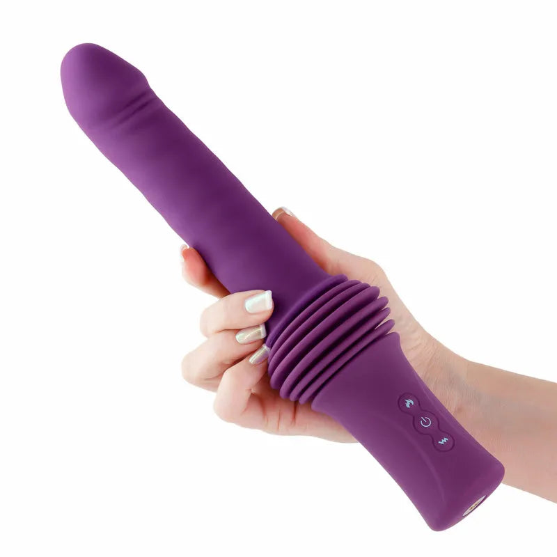 INYA Super Stroker - - 36.8 cm USB Rechargeable Thrusting Vibrator with Remote Control & Stand - Take A Peek