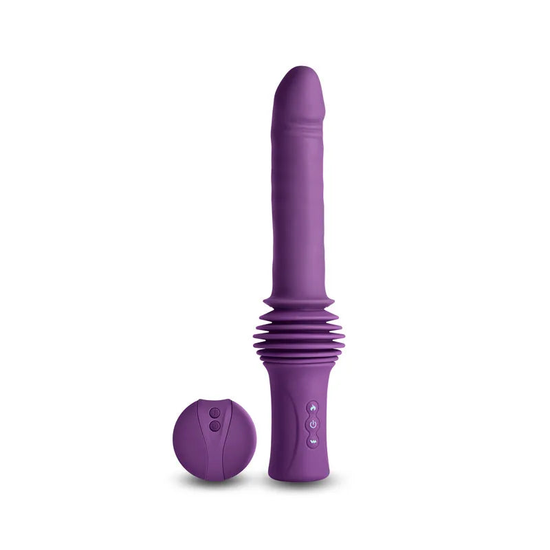 INYA Super Stroker - - 36.8 cm USB Rechargeable Thrusting Vibrator with Remote Control & Stand - Take A Peek