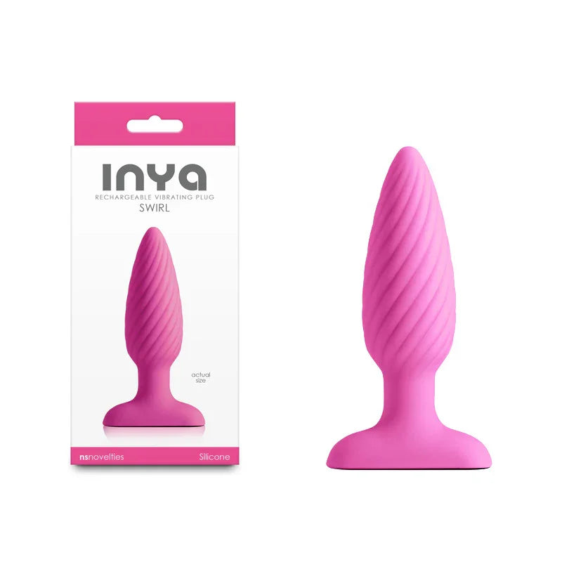 INYA Swirl - - 10.7 cm USB Rechargeable Vibrating Butt Plug - Take A Peek