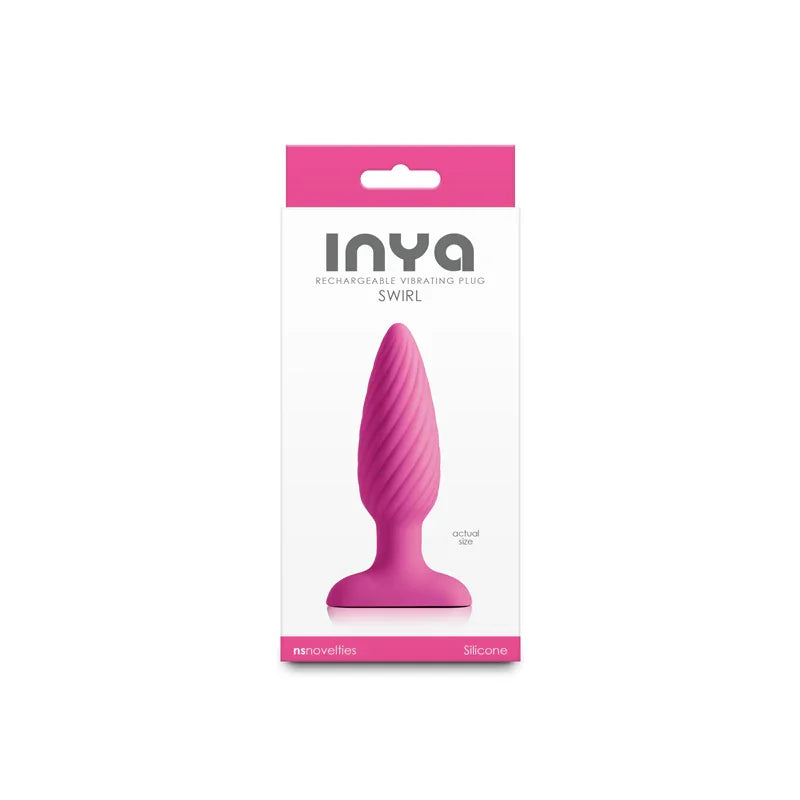 INYA Swirl - - 10.7 cm USB Rechargeable Vibrating Butt Plug - Take A Peek