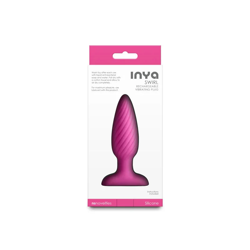 INYA Swirl - - 10.7 cm USB Rechargeable Vibrating Butt Plug - Take A Peek