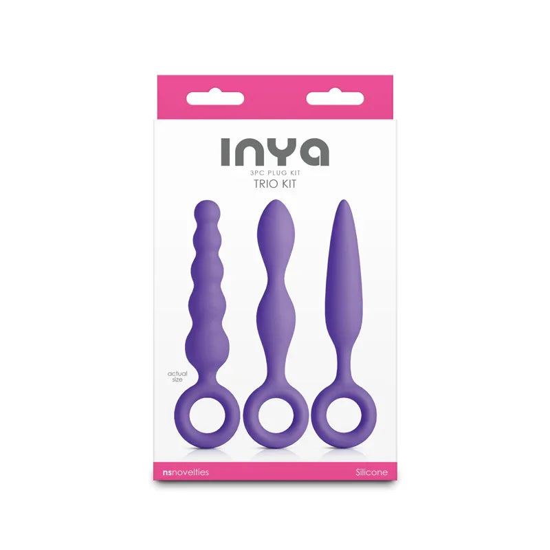 INYA Trio Kit - Purple - Purple Anal Plugs - Set of 3