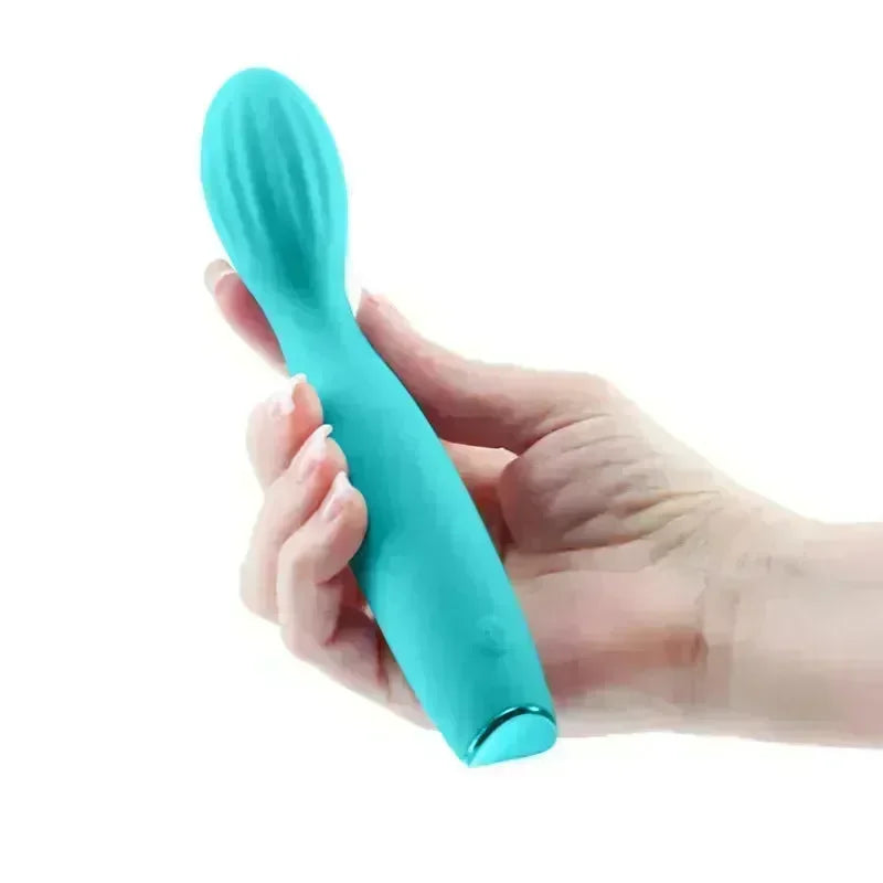 Revel Pixie - Teal - Teal 17.3 cm USB Rechargeable Vibrator - Take A Peek