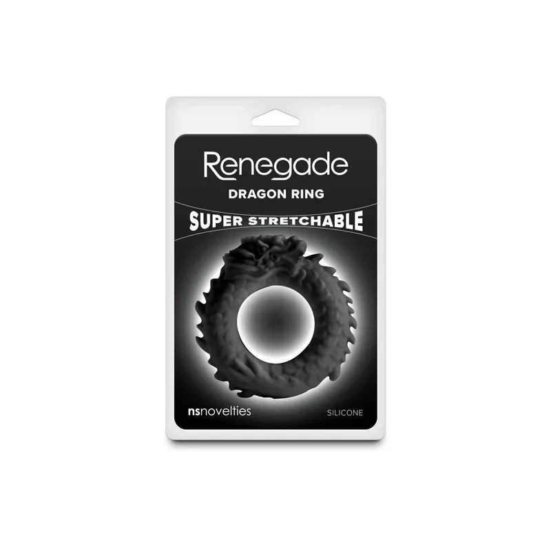 Renegade Dragon Ring - Black - Black Cock Ring