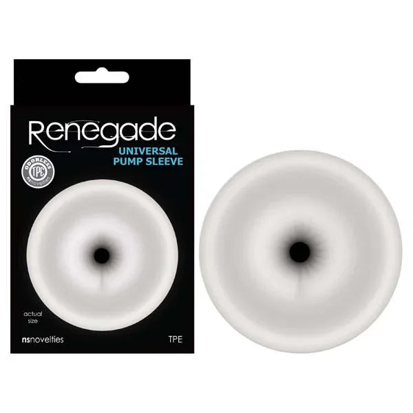 Renegade Universal Pump Sleeve - Clear Ass-Shaped Penis Pump Sleeve - Take A Peek