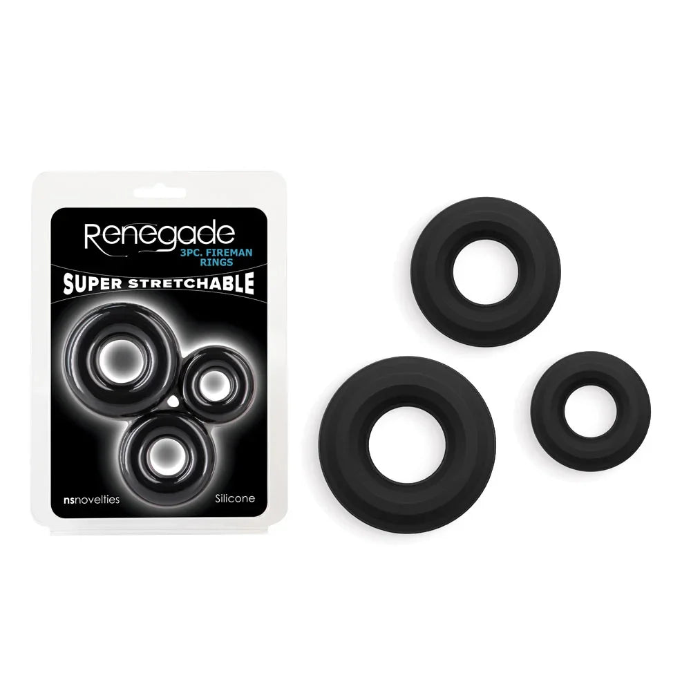Renegade 3pc Fireman Rings - - Take A Peek