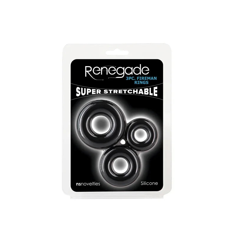 Renegade 3pc Fireman Rings - - Take A Peek
