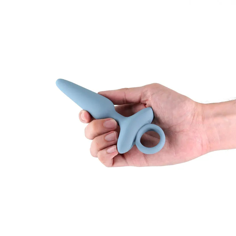 Renegade Maverick - Grey - Grey 15 cm USB Rechargeable Vibrating Butt Plug - Take A Peek